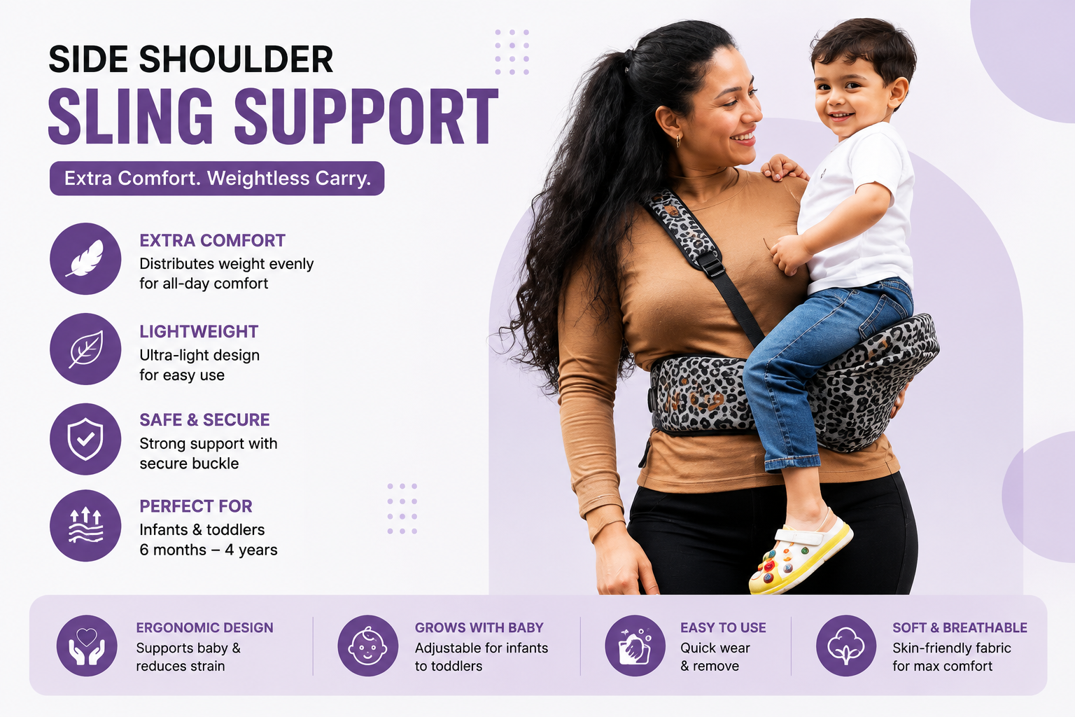 Side shoulder Sling support